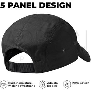 Casquettes 5 panneaux vert vif de qualité supérieure, faites à la main, ajustables, de luxe, nouvelle mode, pour homme adulte. - Product Image 3