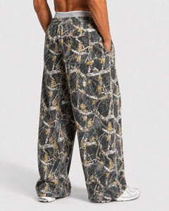 OEM Men's <b>Oversized</b> Camouflage Contrastline Jogger Pants Premium Cotton Fleece Breathable Casual Streetwear Men's <b>Sweatpants</b> - Product Image 2
