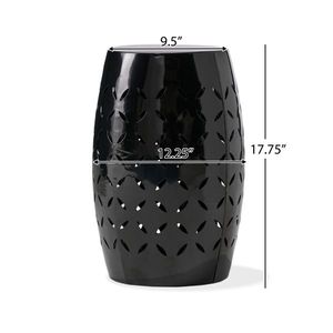 Tavolino d'Appoggio in Stile Industriale da 12 Pollici con Design Cilindrico per Soggiorno, Sala Famiglia, Ingresso, Accessorio per Tavolino da Caffè - Product Image 2