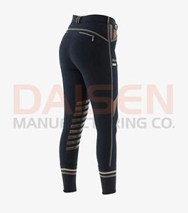 Leggings d'équitation pour femmes avec grip en silicone, respirants, extensibles, design sportif - Product Image 3