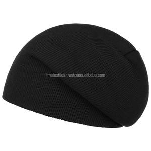 Nouveau bonnet en laine tricoté rayé chaud pour l'automne et l'hiver, ajustable, avec étiquette personnalisable, pour homme et femme - Product Image 4