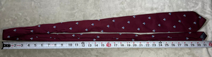 Corbata Masónica para Hombre, Color Borgoña, Azul y Blanco, Regalia Masónica, Regalo para Masones, Corbatas Masónicas de Primera Calidad Hechas a Medida para Hombre - Product Image 4