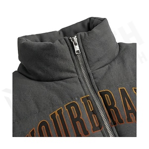 Non-Branded Quilted Jacket Women's Winter Stand Collar Full Sleeve Thick Polyester Filling Windproof Short Length Zipper Front - Product Image 4