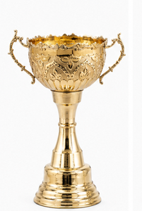 Golden Metal <b>Trophy</b> <b>Cups</b> Set Decorative Durable Premium Quality - Product Image 2