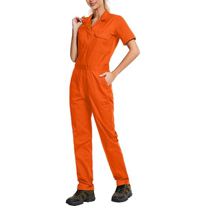 Conjunto de Ropa de Trabajo Unisex, Camisa de Manga Corta y Pantalones de Color Sólido, Viscosa/Poliéster, Secado Rápido, Ecológico, Tallas Grandes, Transpirable, Informal - Product Image 2