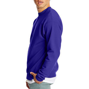 Sweat-shirt personnalisable pour homme, couleur unie, en molleton épais, col rond, style streetwear - Product Image 4