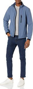 Outdoor Use <b>Men's</b> Softshell <b>Jacket</b> OEM Custom Made Stand Collar Waterproof Windproof - Product Image 3