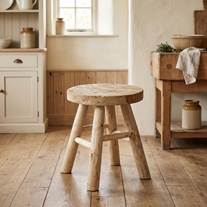 Teak Branch Wood <b>Stools</b> Natural Round Dining Chair Premium Handcrafted Balinese Accent Small Bench Interiors Furniture - Product Image 2