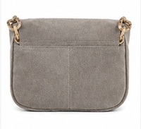 Sac bandoulière Gravs en cuir suédé de qualité supérieure, style vintage bohème japonais, sacoche de selle pour femme avec chaîne, sac à bandoulière de luxe pour l'été