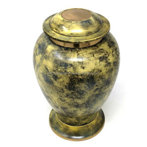Wholesale Brass Cremation Urns for Human Ashes 10" Inch 200/220 Cubic Inch Capacity Customized <b>Memorial</b> <b>Keepsake</b> American Style - Product Image 1