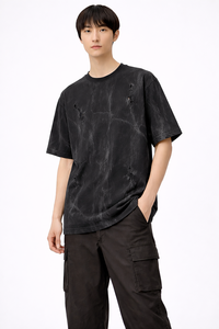 Mens <b>Tie</b>-Dye Oversized T-Shirt 220gsm Streetwear Cotton Tee OEM Private Label Supplier - Product Image 6