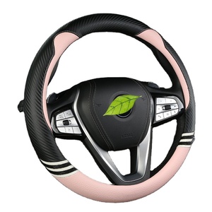 Funda <span class=keywords><strong>de</strong></span> <span class=keywords><strong>Volante</strong></span> Personalizada <span class=keywords><strong>de</strong></span> <span class=keywords><strong>Mickey</strong></span> Mouse en Fibra <span class=keywords><strong>de</strong></span> Carbono Rosa con Hilo para Chicas - Product Image 1