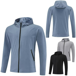 Veste à capuche pour hommes, vêtements de sport pour la course à pied, la musculation, le fitness, vêtements de sport respirants et à séchage rapide - Product Image 6