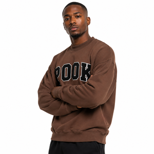 Sweat-shirt à col montant pour homme avec broderie personnalisée en twill, 100% coton, sweat-shirt à col montant pour fraternité - Product Image 2