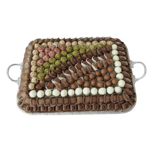 Bandeja de chocolate plateada de calidad de lujo, plato para chocolate, perfecto para ocasiones especiales y exhibiciones de postres, precio de fábrica - Product Image 2