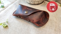 Étui à lunettes en cuir Housse pour lunettes Housse pour lunettes de soleil en pochette pour lunettes à la main LGC-0019