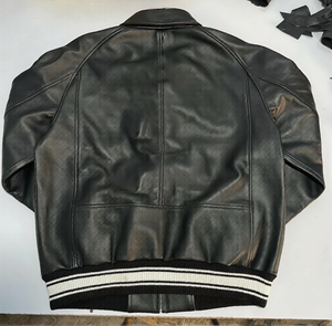 Veste bomber Avirex USA Edition Icon pour homme, fabriquée en usine, veste de pilote américaine, veste en cuir véritable, vente en gros de vestes en cuir - Product Image 3