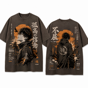 T-shirt imprimé anime de haute qualité pour hommes et femmes, streetwear tendance, coton, tee-shirt surdimensionné - Product Image 4