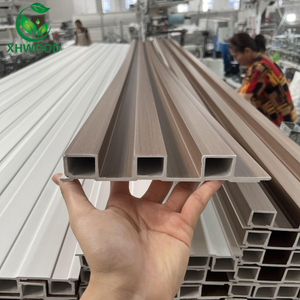 Trong nhà WPC Gỗ nhựa <span class=keywords><strong>composite</strong></span> rãnh Panel tường trang trí nội thất Ốp cho tường và bảng bề mặt - Product Image 4