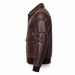 Design Your Own <b>Leather</b> Fashion <b>Jackets</b> High Quality Men <b>Leather</b> <b>Jacket</b> in Best Price <b>Long</b> Sleeve <b>Leather</b> <b>Jacket</b> - Product Image 6