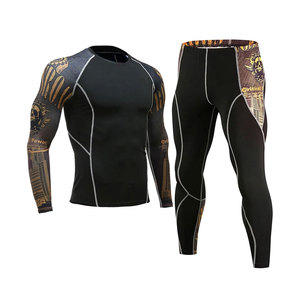 Conjunto de Compresión Avanzado para Entrenamiento en Gimnasio, Ropa Deportiva Elástica, Ropa Deportiva que Absorbe la Humedad para Hombre - Product Image 3