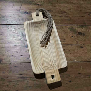 Tazón de Madera de Pino Real de Primera Calidad con Asa, Tazón de Servir Rústico Hecho a Mano para Cocina a Precio Económico - Product Image 2