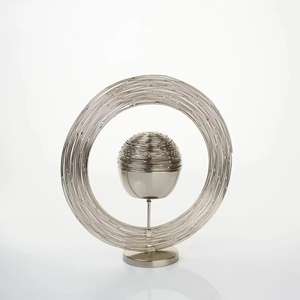 Luxury <b>Ring</b> Design Bakhoor Burner <b>Arabic</b> Oud Incense Burner Modern Metal Aroma Diffuser Islamic Home Decor Incense Holder - Product Image 1