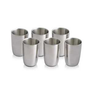 : Premium <b>Stainless</b> Steel Water Tumbler Set Durable Double Wall Metal Drinking <b>Glasses</b> Eco Friendly Reusable Juice Cup Wholesale - Product Image 1