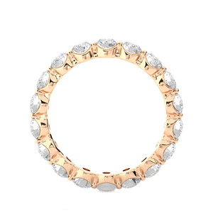 Anillo de Diamantes Naturales de 2.01CT, Oro Sólido de 18K, Corte Redondo, 18 Piedras, Joyería de Diamantes de Lujo, Estilo Clásico de Anillo de Compromiso - Product Image 2