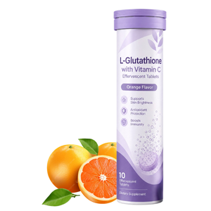 Tabletas efervescentes de L-glutatión y vitamina C Daily Beauty, 10 unidades, diseñadas como una bebida refrescante para antioxidantes y cuidado de la piel. - Product Image 1