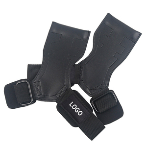 Agarraderas de Cuero para Manos con Soporte para Muñeca, Correa Ajustable de Velcro para Ejercicios de Dedos, Agarraderas para Entrenamiento en Gimnasio - Product Image 2