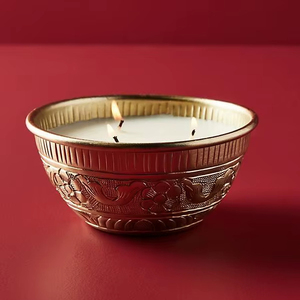 Portavelas minimalistas de latón, modernos recipientes para velas, para decoración de interiores de la sala de estar. - Product Image 1