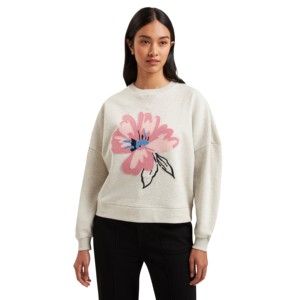 Sudadera de cuello redondo 100% algodón al por mayor para mujer, sudadera gruesa con logo personalizado impreso para invierno - Product Image 1