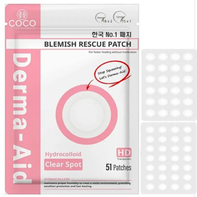 Hydrocolloid acne patches under private label service from Korea hydrocolloid patches manufacturer