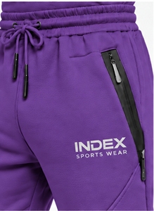Pantalones Deportivos Morados para Hombre, Cintura Elástica con Cordón, Estilo Casual, Bolsillos Laterales, Transpirables, Peso Medio, para Otoño - Product Image 6