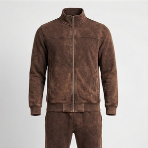 Ensemble de survêtement sportif pour homme avec logo personnalisé, style décontracté, en molleton technique, pantalon de jogging et sweat à capuche unisexe, marque privée - Product Image 1