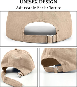 Gorra de Béisbol Unisex de 6 Paneles, Color Sólido, Ajustable, de Lona de Algodón, Estilo Casual, para las Cuatro Estaciones, Negro, Caqui, Verde Oliva - Product Image 6