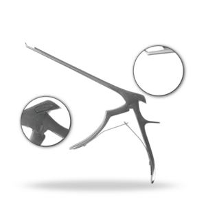 เครื่องมือผ่าตัดกระดูกสันหลังแบบบางพิเศษ Kerrison Rongeur ขนาด 7 นิ้ว 175 มม. สำหรับการตัดกระดูกและการผ่าตัดลามิเนคเตมี - Product Image 1