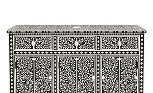 ILAHI's Bone Inlay <b>Drawer</b> Modern Design Agate Detailing <b>Storage</b> Portable Home Furniture - Product Image 2