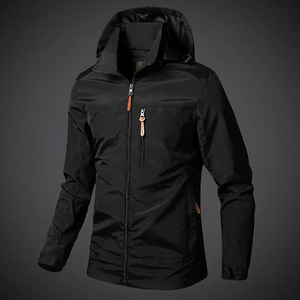 Veste coupe-vent pour homme de haute qualité, hiver 2026, chaude, respirante, légère, logo personnalisable sur le devant, fonctionnalités OEM - Product Image 3