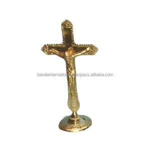 Mesa de latón decorativa 4 velas de luz con acabado dorado para decoración del hogar para decoración de oficina - Product Image 3