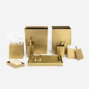 Premium Collection Metal <b>Bathroom</b> <b>Set</b> Stylish Bath <b>Accessories</b> for Luxury Home Hotel Resort Guest <b>Bathroom</b> Decor - Product Image 6