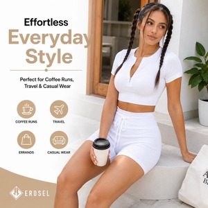 ¿Tienes uno para vender? Vende un conjunto como este, vende otro tipo de producto, comparte: Conjunto de yoga y gimnasio sin costuras de 2 piezas para mujer, efecto levantamiento de glúteos, para entrenamiento. - Product Image 5