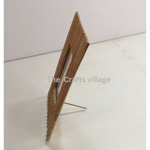 Metal Rectangle Photo <b>Frame</b> Gold Textured Finish Decorative <b>Picture</b> Display Elegant Tabletop <b>Frame</b> Home Decor Gift - Product Image 2