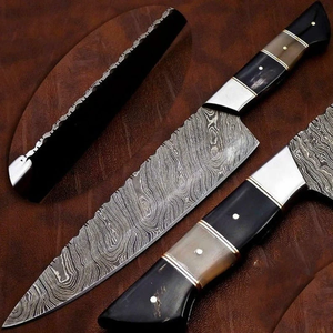 Couteau de chef en acier Damas LEGACY BLADES de qualité supérieure, manche en bois, couteau de cuisine professionnel, usine OEM ODM - Product Image 6