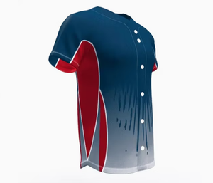 T-shirt de softball en promotion, impression par sublimation de logo personnalisé, maillot de baseball 100% polyester, séchage rapide - Product Image 4