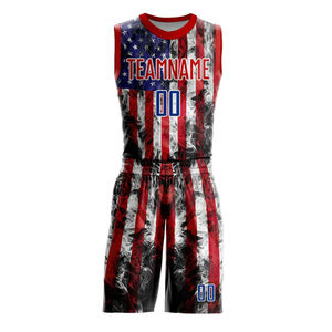 Conjunto de Uniforme de Baloncesto Sublimado Personalizado para Hombres Adultos, Nombre y Número del Equipo Personalizados, Transpirable, Absorbente de Humedad, de Secado Rápido - Product Image 2