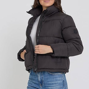 Chaqueta de invierno acolchada para mujer, talla adulta, ligera, cómoda, informal, con cremallera, abrigo corto acolchado, chaquetas para hombre - Product Image 2