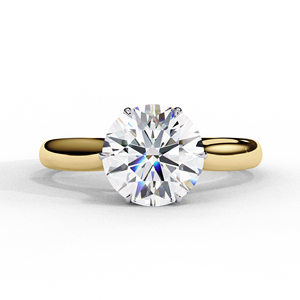 Anillo de Diamantes para Mujer, Anillo de Compromiso Minimalista con Solitario, Chapado en Plata, Joyería Fina para Regalo de Boda o Fiesta - Product Image 2