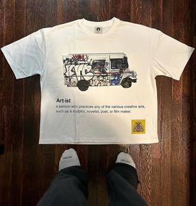T-shirt en coton tricoté 100% pour designer, avec décoration en strass, impression numérique, unisexe, fournisseur OEM - Product Image 5